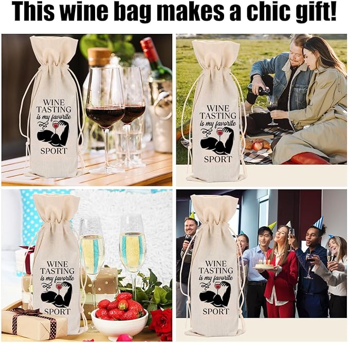 Funny Wine Quotes Wine Bag Wine Tasting Party Supplies for Wine Lovers Women Men Mommy Groom Friend Christmas Birthday Wedding Bachelorrette Party Wine Bags