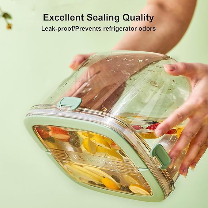 Portable Ice Bucket for Freezer with Lid & Ice Tong for Outdoor Camping, Plastic Clear Refrigerator Ice Cube Storage Bin for Whiskey Wine Cocktail Party, Big Ice Cube Mold Tray for Ice Bath