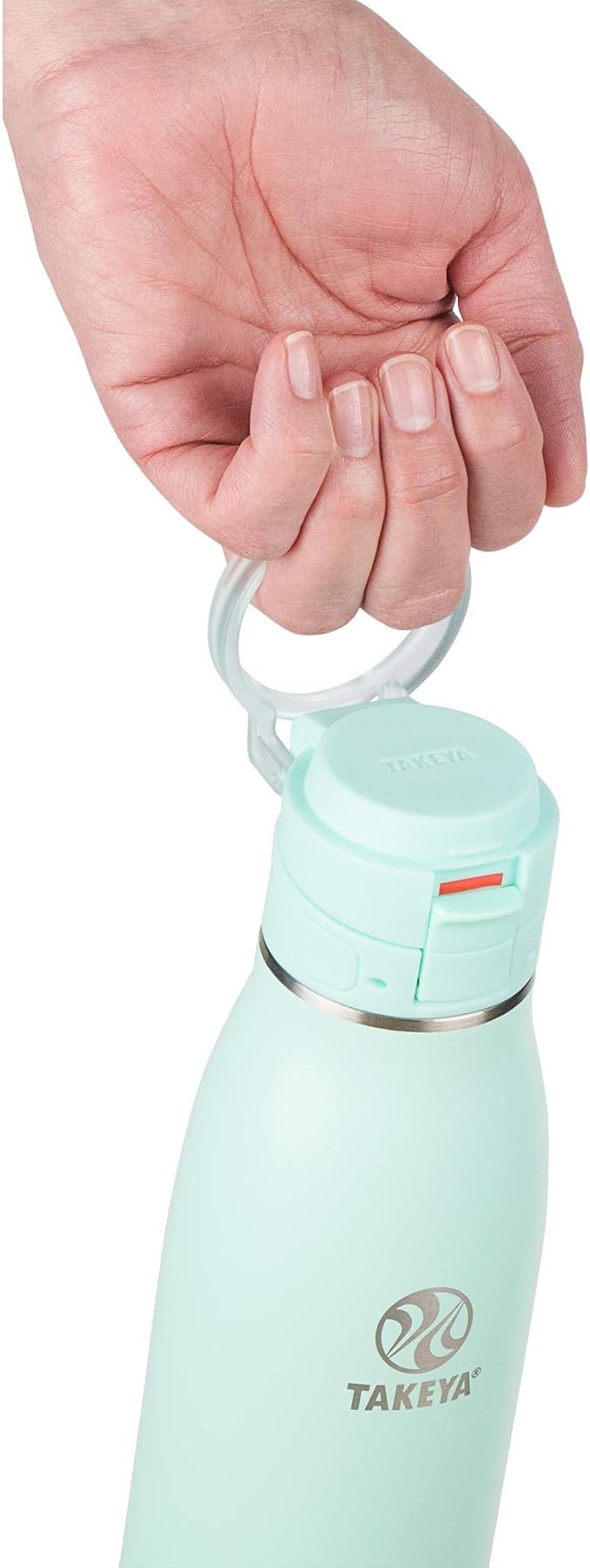 Takeya 17 Oz Traveler Stainless Steel Insulated Travel Coffee Mug with Locking Leak Proof Lid, Premium Quality, BPA Free, Aqua