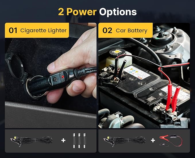 Electric Car Jack 12V: 5 Ton/11023 LBS Hydraulic Jack Lift Built-in Tire Inflator Pump, LCD Display & LED Light - Portable Car Jack Kit for SUV MPV Sedan Truck Change Tires Garage Repair