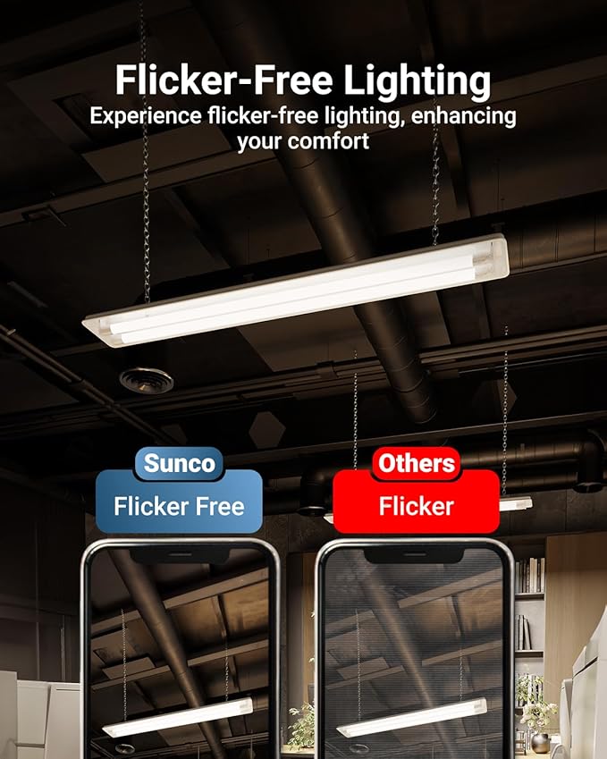 Sunco 100 Pack T8 LED Bulbs 4 Foot, LED Fluorescent Tube Replacement, 4ft LED Tube Light, Ballast Bypass, 18W, 2200 LM, 5000K Daylight, Single Ended Power, Frosted Lens, UL