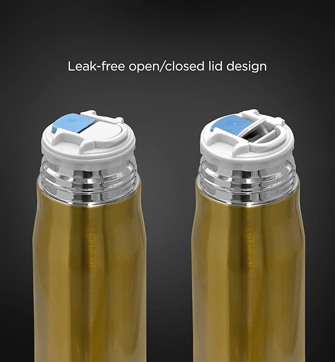 Cool Water Bottle Fathers Day Gift for Dad "Top Dad" - Insulated Stainless Steel 17oz Travel Bottle Hot/Cold with Locking Lid for Christmas and Birthday (Boxed)