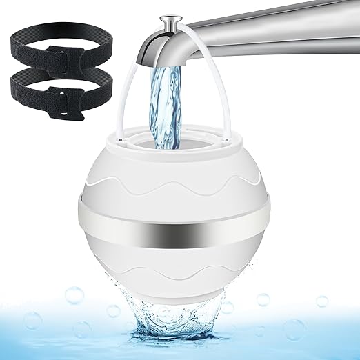 Upgraded Bath Ball Filter,8 Stages Bath Filter for Tub Faucet,Removes Hundreds of Contaminants | Remove Chlorine Improve Water Quality | Purify Your Bathwater for Healthier Skin and Hair, BPA-Free