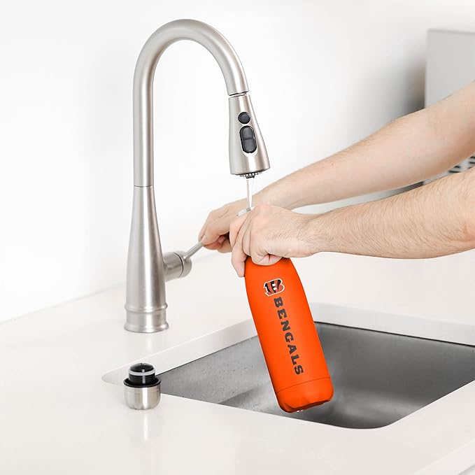 FOCO NFL unisex-adult NFL Team Logo Wordmark Chill Water Bottle