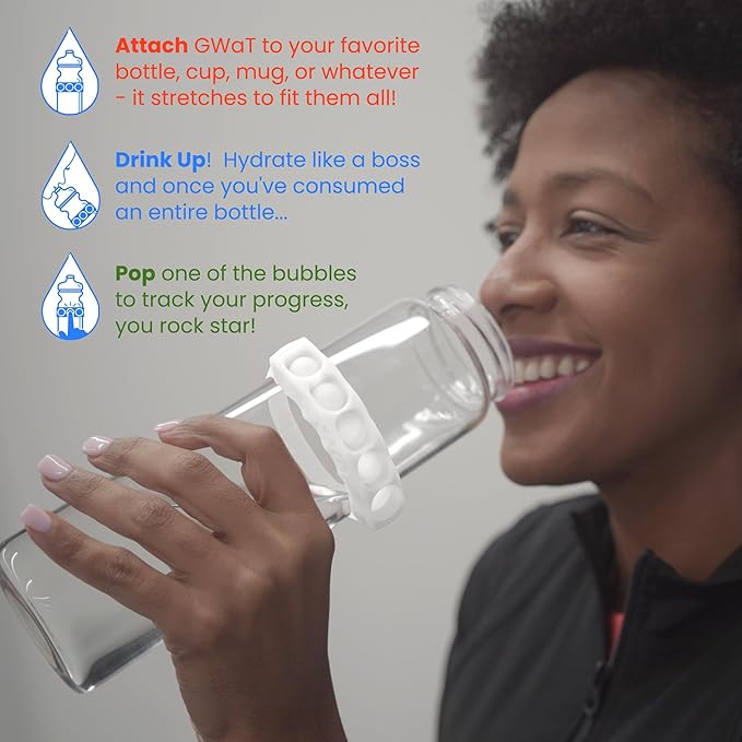 Hydration Tracker for Water Bottles, Helps You Drink More