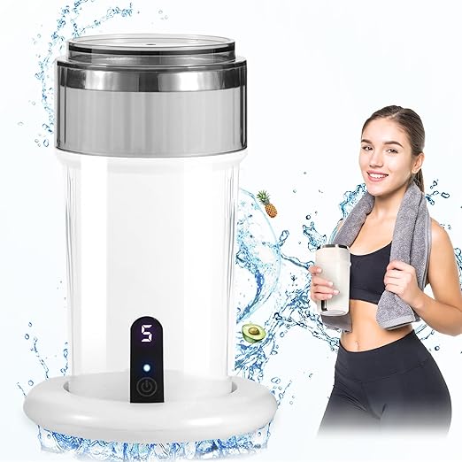 HydroHealth Hydrogen Water Bottle - Stainless Steel,Hydrogen wate， Large Capacity, Wireless Charging, LED Display - Perfect for Home, Office, Fitness, and Travel - Gift of Health