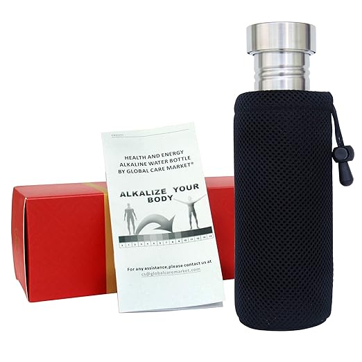 New Alkaline Water Bottle | Big Nano Energy Water Flask Stainless Steel Water Filter Bottle to Naturally Enhance Drinking Water