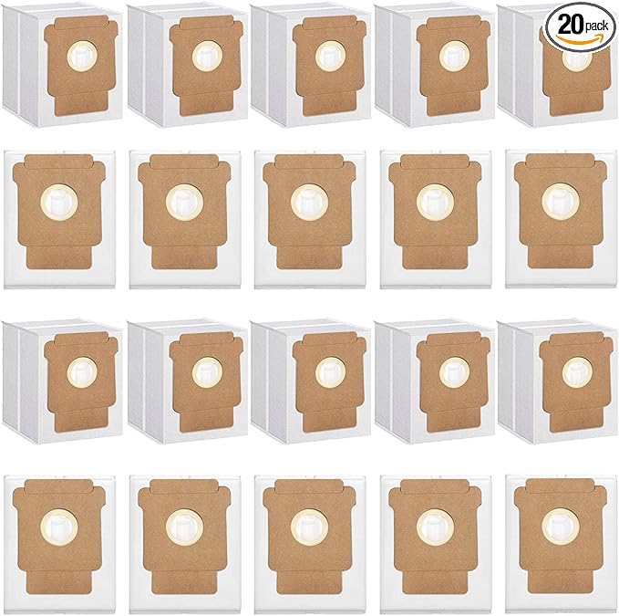 20 Pack Q0520 Vacuum Bags for iRobot Roomba Vacuum 2 Q0520 Essential Robot Vacuum Cleaner,Roomba 105 Combo,Plus 405 404 505 705 Combo Robot Vacuum Cleaner,Disposable Auto-Empty Dust Bin Bags