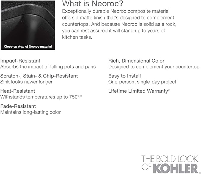 Cairn Undermount Single-bowl Farmhouse Kitchen Sink with Faceted Design