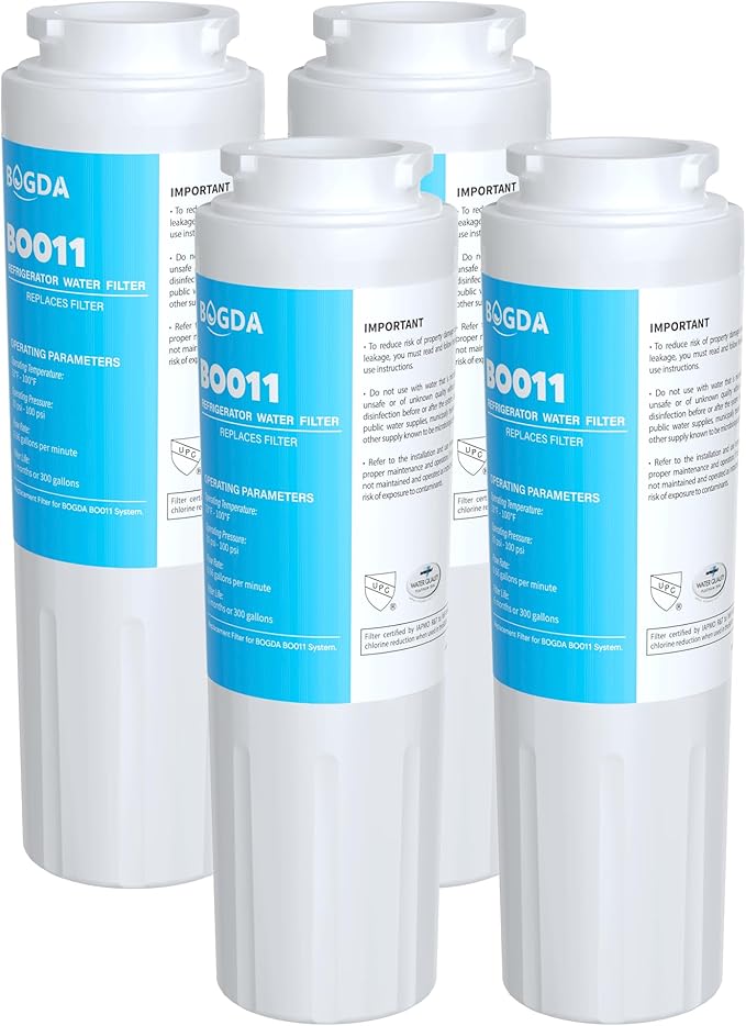 Upgraded BOGDA EDR4RXD1 Water Filter 4 Compatible with Whirl-pool UKF8001 RFC0900A, UKF8001AXX-200, UKF8001AXX-750, UKF8001P, 469006, WD-F07, 4 Filter