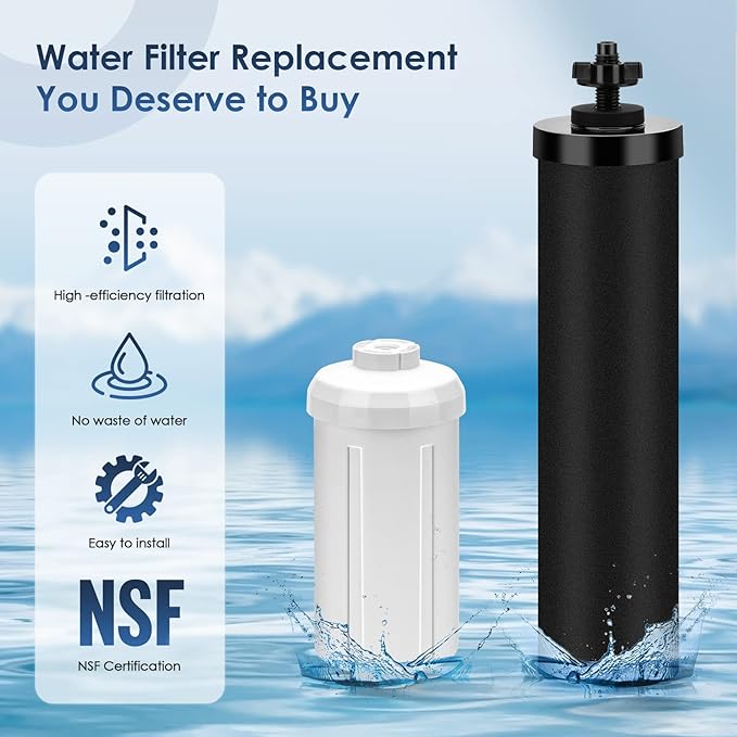 Fluoride Water Filter Arsenic Filters Replacement for Berkey PF-2, Fluoride Reduction Elements, Compatible with Berkey Gravity Filtration System (Pack of 2)