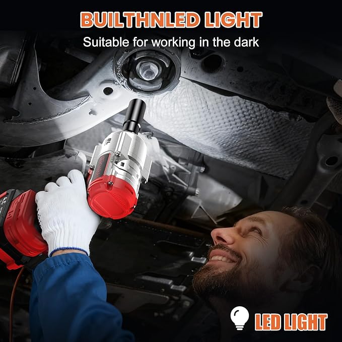 900 Ft-Lbs (1200 Nm) - Removes Stubborn Rusted Nuts Effortlessly | 21V MAX 1/2" Brushless Impact Wrench, 5500 RPM | 3-in-1 Set with Sockets • Drill • Screwdriver | Impact driver for Truck & RV Repair