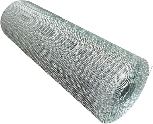 Hardware Cloth 1/4inch 15inx15ft 23 Gauge,Double-Layer Hot-Dip Galvanizing After Welding,Chicken Wire Netting Garden Wire Fencing Rabbit Snake Fence Chicken Coop Plant Supports