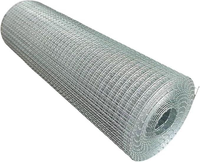 Hardware Cloth 1/4inch 10inx15ft 23 Gauge,Double-Layer Hot-Dip Galvanizing After Welding,Chicken Wire Netting Garden Wire Fencing Rabbit Snake Fence Chicken Coop Plant Supports