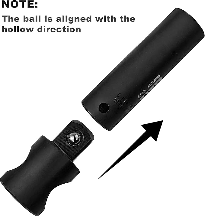 SEKETMAN 3/8-Inch Drive Impact Socket Set,49 Pieces,SAE/Metric,Deep/Shallow,(5/16"-3/4",8mm-22mm),6 Point,CR-V Steel,Includes Extension Bar,Adapter and Universal Joint