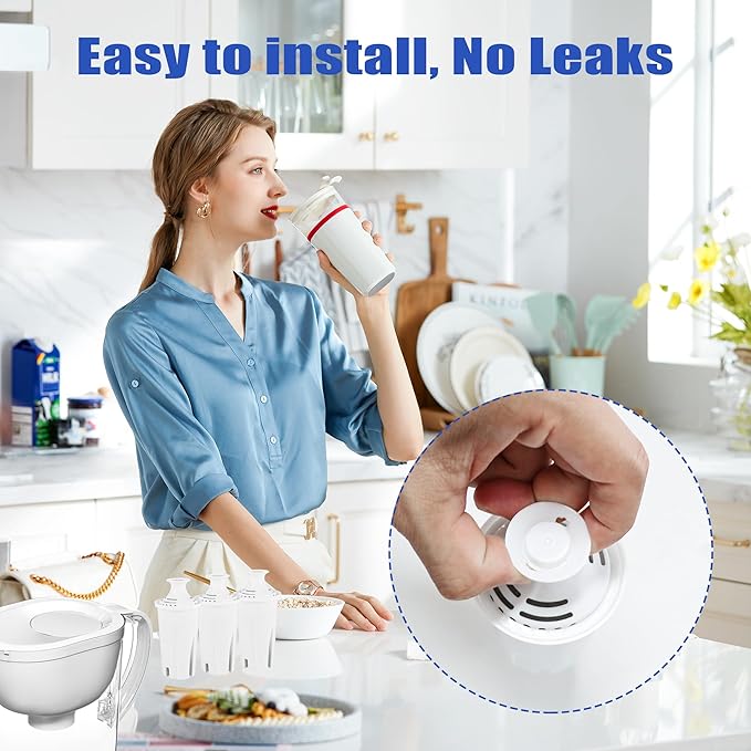 Water Filter Replacements for Brita Dispensers,Fits Brita Water Pitcher, Compatible with Brita Water Pitcher For Classic 35557, OB03，Mavea 107007, 35557，Pack of 3
