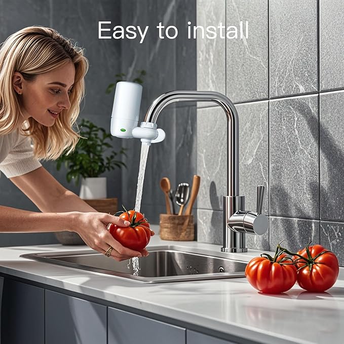 Faucets Filter Cartridge, Replacement for Brita® Faucet Filter, Brita® 36311 On Tap Water Filtration System, Brita® FR-200, FF-100 Replacement Filter, NSF Certified, White (Pack of 4)