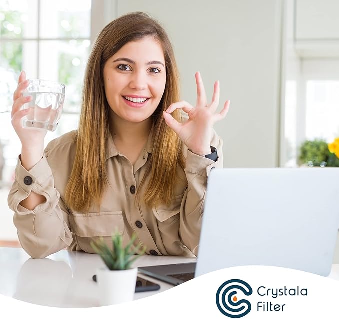 Crystala Filters Compatible with PUR® water filter replacement, Pur filter replacement faucet compatible with All PUR®, RF9999® and RF-3375, Pur filter replacement faucet, 3 Pack