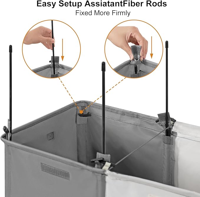 WOWLIVE 230L Laundry Baseket with Lid and Removable Laundry Bags,Large Laundry Hamper 3 Section Collapsible Dirty Clothes Hamper with Handles for Laundry Room,College Dorm,Bathroom