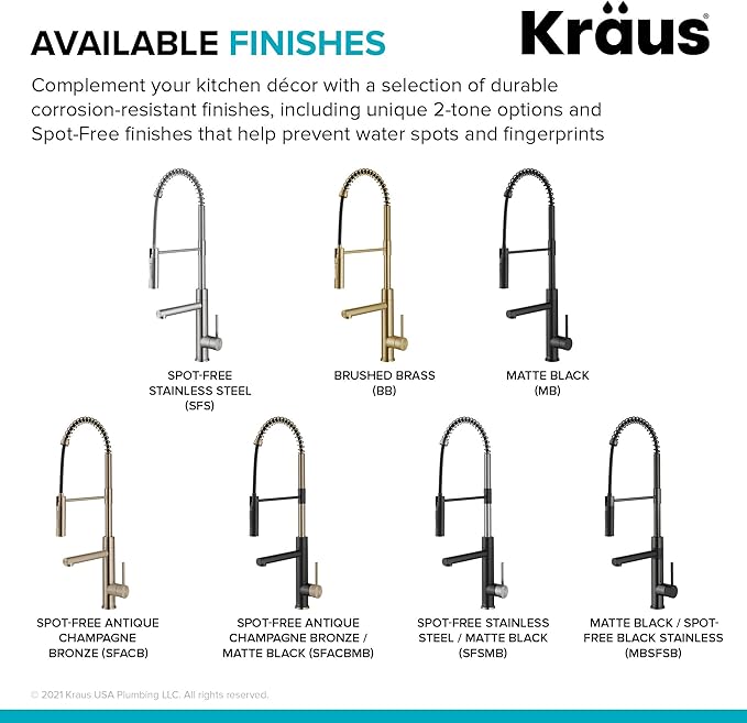 KRAUS Artec Pro Commercial Style Pull-Down Single Handle Kitchen Faucet with Pot Filler in Spot Free Antique Champagne Bronze, KPF-1604SFACB
