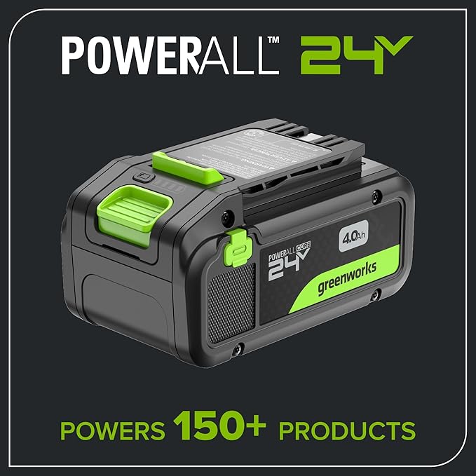 Greenworks 24V Cordless Brushless 400 in-lbs Drill/Driver+1950 in-lbs Impact Driver Combo,High Torque, Lightweight, (2) 2.0Ah USB-C Batteries(12,000mAh Power Bank) and 65W USB-C Fast Charger(3-Port)