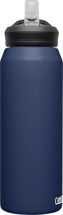 CamelBak eddy+ Water Bottle with Straw 32oz - Insulated Stainless Steel, Navy