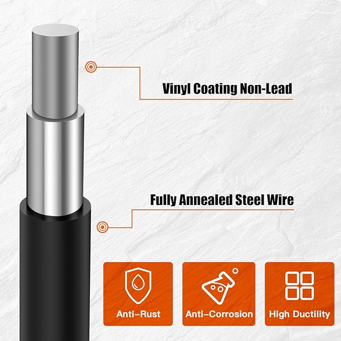 36" x 100' 1/4inch Hardware Cloth, Black Vinyl Coated Chicken Wire Fence Galvanized Welded Mesh Roll for Home Garden Rabbit Cage