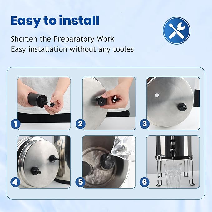 Water Filter Replacement for Berkey BB9-2 Black Filters & PF-2 Fluoride Filters, Compatible with Berkey Gravity Water Filter System, Pack of 4