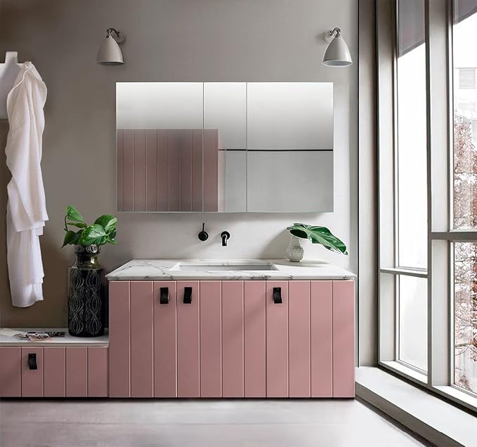 Krugg Medicine Cabinet | Recess or Surface Mount | Blum Hinge 170 Degree Soft Close| (60"x36")