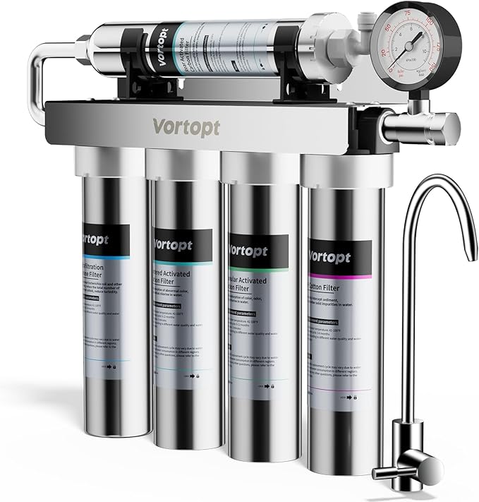 CTO Replacement Filter Compatible with U1 Under Sink Water Filter, 6-12 Months Lifetime, U1 CTO Filter