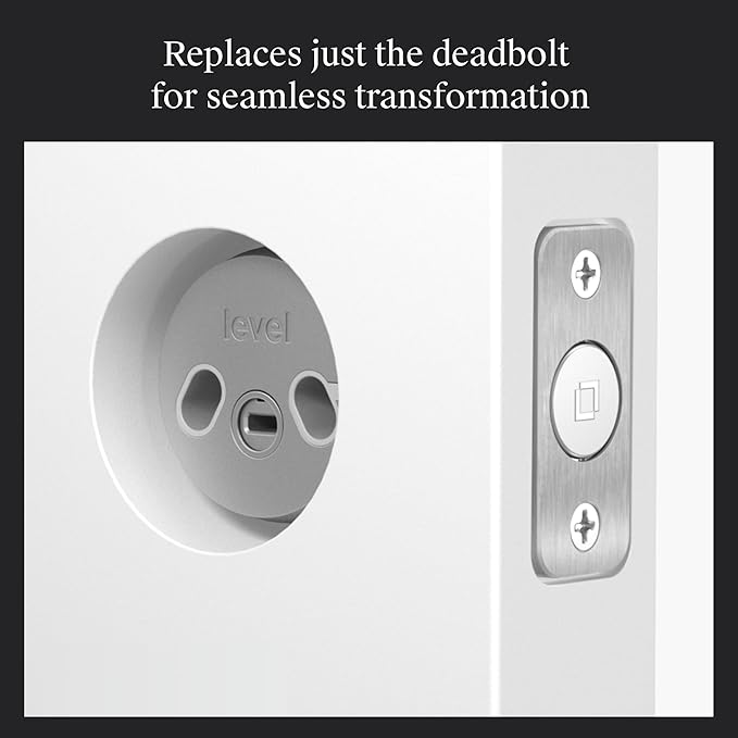 Level Bolt (Wi-Fi) Smart Deadbolt - Make Your Lock Smart & Keep Existing Hardware and Keys - Lock/Unlock from Anywhere - Level App for iOS & Android - Works with Apple Home, Alexa & Google Home