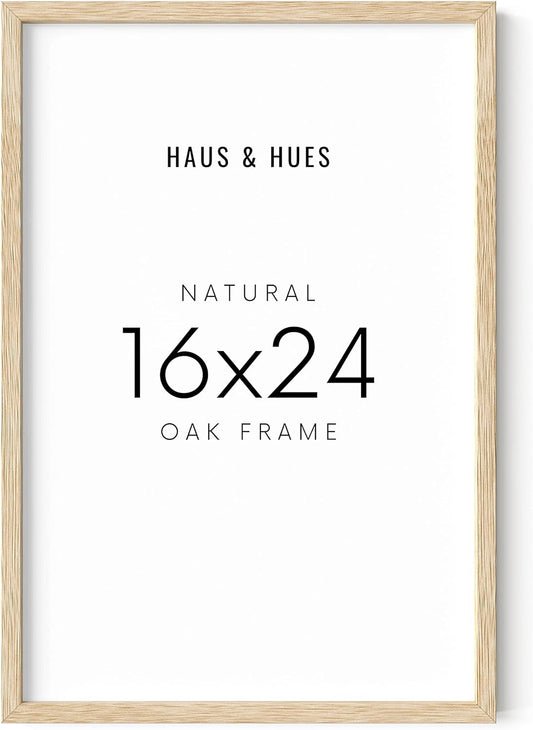 HAUS AND HUES 16x24 Frame - Light Wooden Picture Frame, Set of 1 (Beige)