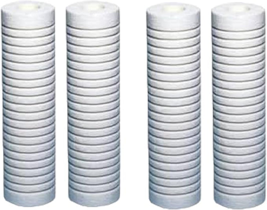CFS – Grooved Water Filter Cartridges Compatible with AP110-NP Models – Remove Bad Taste & Odor – Whole House Replacement Water Filter Cartridge – 5 Micron – White (4 Pack)