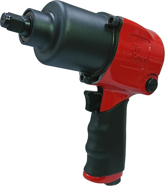 Airboss AB-162 1/2'' High-Performance Air Impact Wrench Maximum Torque Impressive 650 ft-lb for Heavy-Duty Automotive and Industrial Applications Weight 5.7 lbs ensuring ease of use