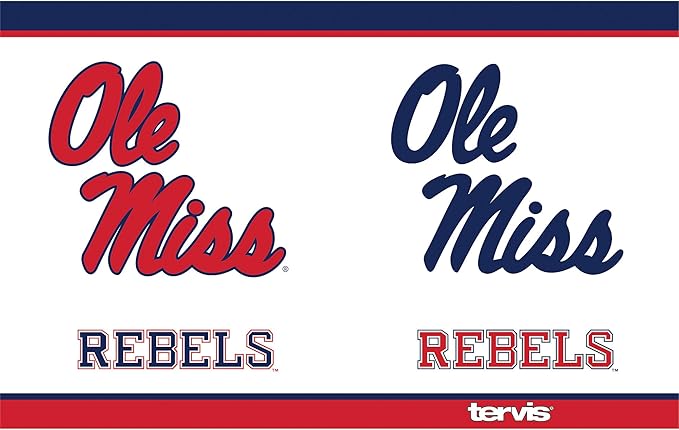 Tervis Triple Walled Ole Miss University of Mississippi Rebels Insulated Tumbler Cup Keeps Drinks Cold & Hot, 30oz - Stainless Steel, Tradition
