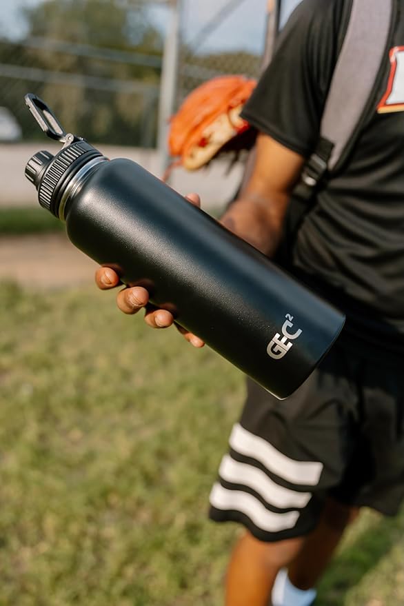 40oz Stainless Steel Water Bottles Leak Proof Vacuum Insulated Water Bottle Thermos Flask Sport Water Bottle (Army Green)