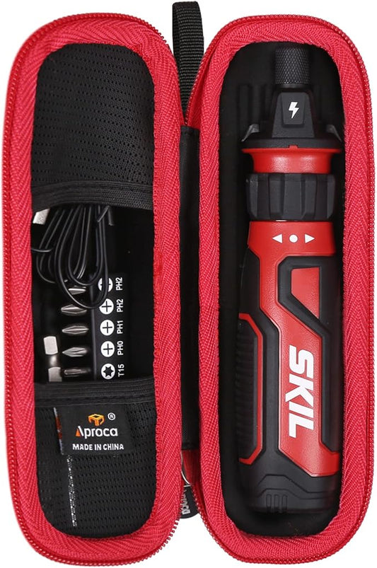 Aproca Hard Storage Travel Case, for SKIL Rechargeable 4V Cordless Screwdriver and Accessories