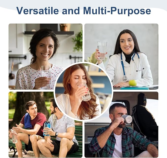 Water Filter Replacement for Berkey, Water Filter System Black Activated Carbon Block Filters Compatible with Berkey® BB9-2® Gravity Filtration System, Pack of 6