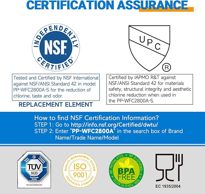 PUREPLUS 3US-AF01 Under Sink Water Filter Compatible with 3US-AF01, 3US-AS01, WHCF-SRC, WHCF-SUFC, WHCF-SUF, 3Pack