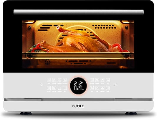 FOTILE HYZK32-E3 ChefCubii 1.1 cu. ft. 4-in-1 Steam-Combi Oven with Steam-Bake, Air Fry, Convection, Dehydrator Functions, and 50 Preset Menus,White