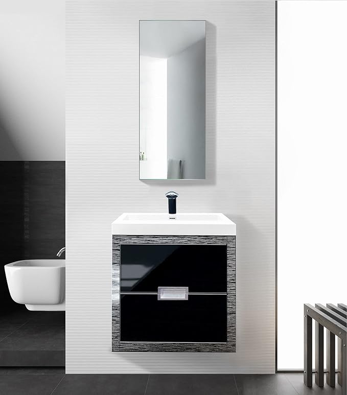 Krugg Medicine Cabinet | Recess or Surface Mount | Blum Hinge 170 Degree Soft Close|(15"x36")