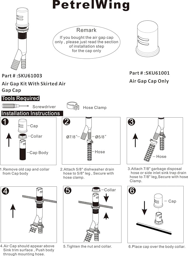Dishwasher Air Gap Cover Gold only, Skirted, Replacement air gap dishwasher,Solid Brass,Brushed Gold Finish