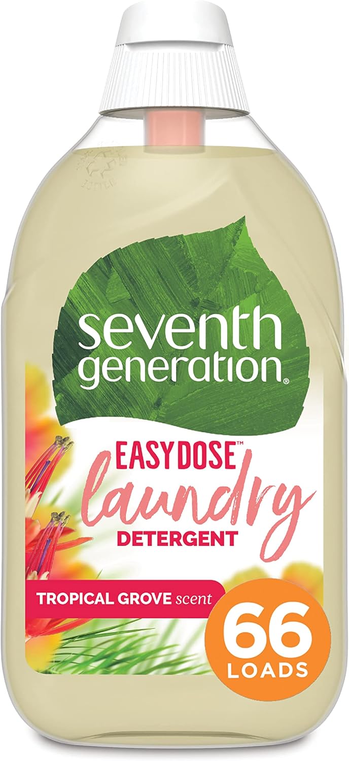 Seventh Generation Laundry Detergent, 23 oz (66 Loads) Ultra Concentrated EasyDose, Tropical Grove