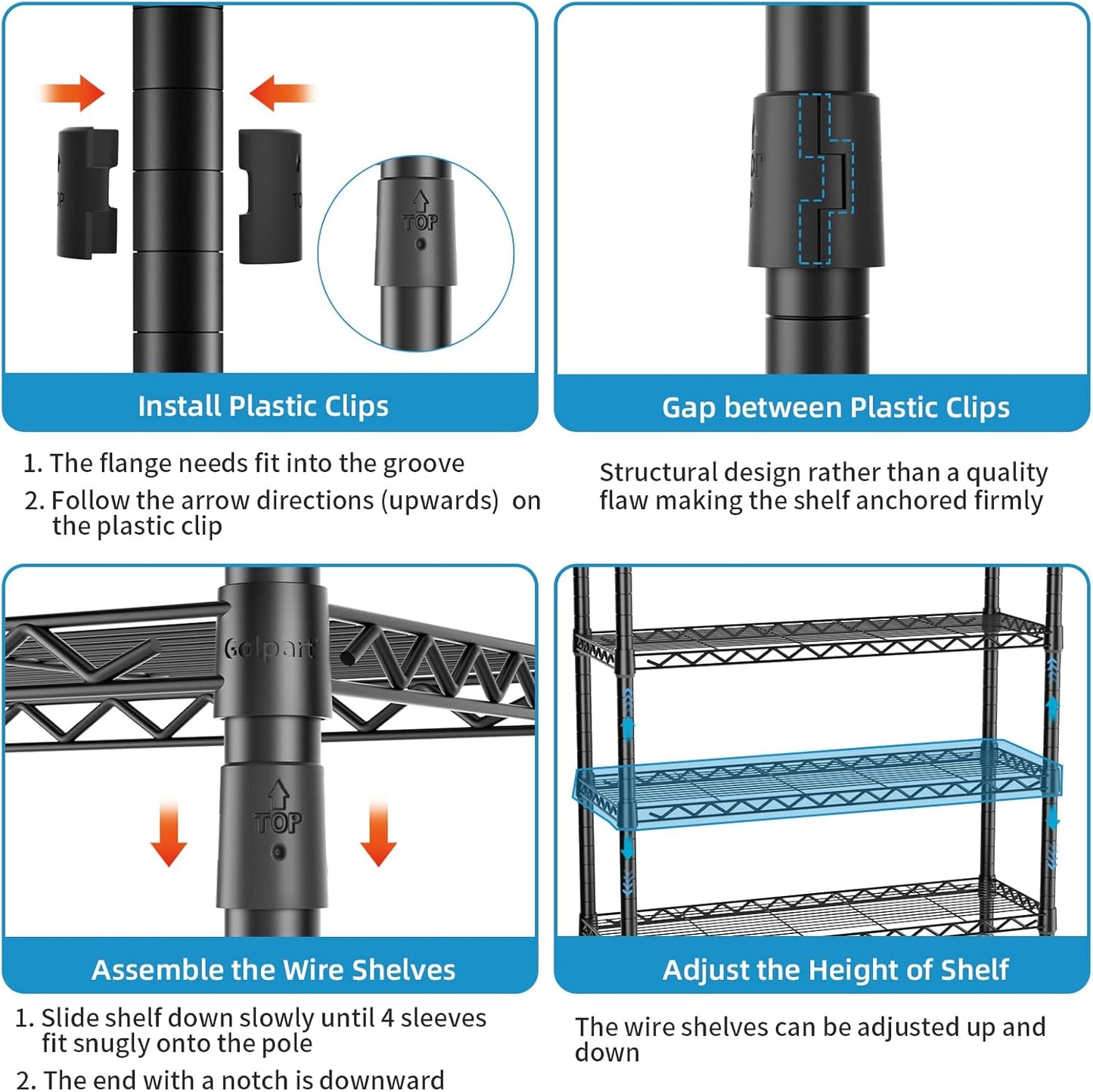 Over Washer and Dryer Shelves,Heavy Duty Laundry Room Storage Organization Clothes Drying Rack,5 Tier Adjustable Height Wire Shelving and Wire Basket with Hanger Rod&Hook,Space Saving Shelf