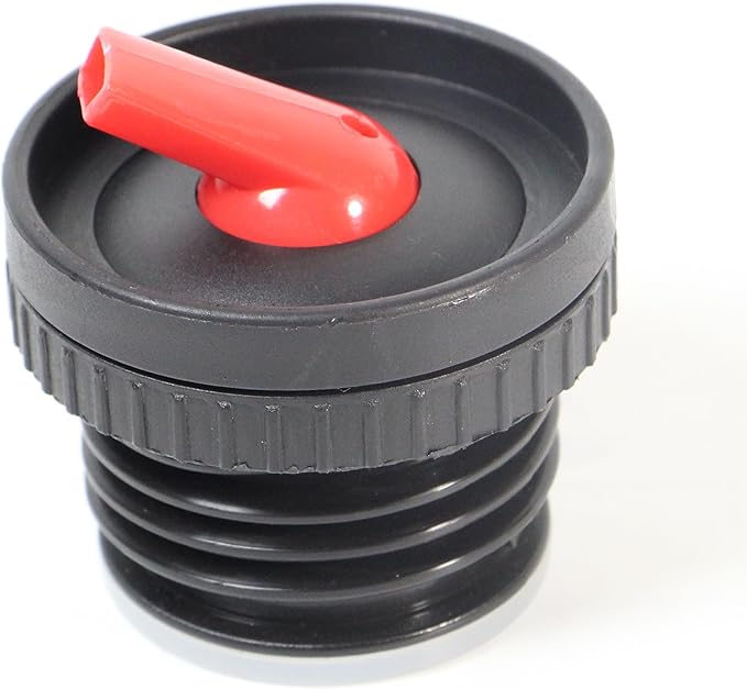 Thermos Yerta Pico de Mate Replacement Stopper for Stanley Classic Vacuum Insulated Wide Mouth Bottle (473ml/750ml/1.1QT, 1.5QT, 2QT) (Black-Red, Set of 1)
