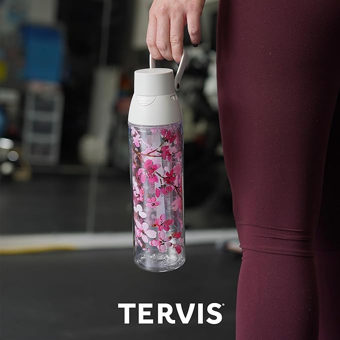 Tervis Softball - All Over Made in USA Double Walled Insulated Tumbler Travel Cup Keeps Drinks Cold & Hot, 24oz Venture Lite Water Bottle, Classic