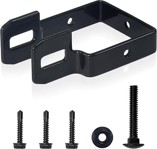 Fencer Wire Heavy Duty Garden Fence Bracket, Metal Steel Connector for Post and Panel Connection, Accessories of Metal Fencing Border, Pack of 1