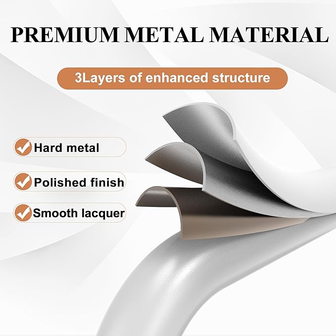 HBTower Step Ladder, Folding Step Stool with Wide Anti-Slip Pedal, Sturdy Steel Ladder, Convenient Handrail, Lightweight, Portable Steel Step Stool