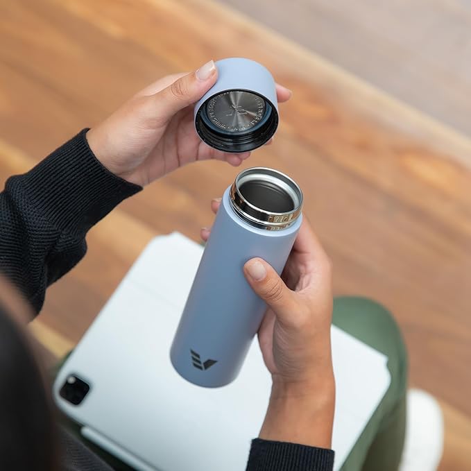 Mini Stainless Steel Water Bottle 14oz - Non-insulated | Designed for Bags | Slim, Lightweight & Stylish – Lilac