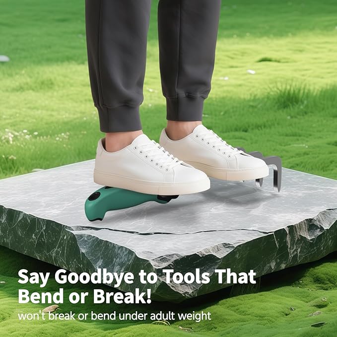 LASZOLA 3 Piece Garden Tool Set Include Hand Trowel Rake and Transplant Shovel for Women, Indoor Heavy Duty Small Spade Kit with Ergonomic Handle to Weed and Loosen, for Mom and Plant Beginner, Teal